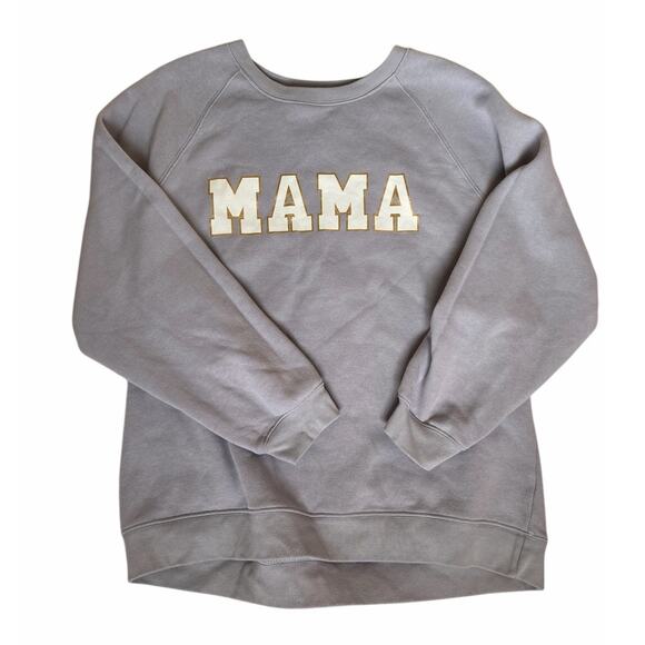 State of Mine Cotton Blend MAMA Purple Sweatshirt- Size Large - Picture 1 of 7